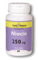 Niacin 250 60ct 250mg from Thompson Nutritional