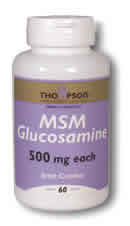 MSM Glucosamine 500mg 60ct 500mg from Thompson Nutritional
