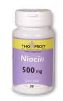 Niacin 500 30ct 500mg from Thompson Nutritional
