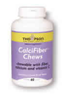 Calcium Plus Fiber Tabs Island Fruit Flavor 60ct from Thompson Nutritional