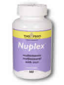 Nuplex Multiple Vitamin/Mineral with Iron 180ct from Thompson Nutritional