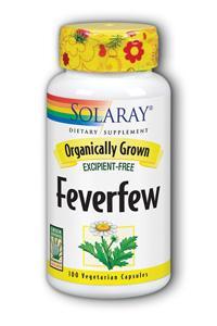 Organic Feverfew Leaf 100ct 455mg from Solaray