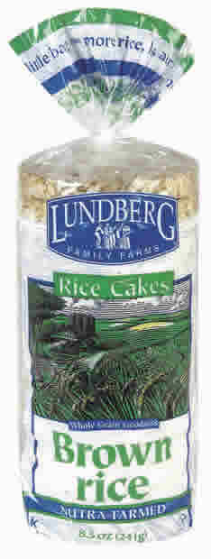 RICE CAKES,BROWN,SALT Case of 12 / 8.5 OZ from Lundberg Farms