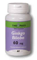 Ginkgo biloba extract 60mg 60ct 60mg from Thompson Nutritional