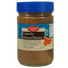 ALMOND BUTTER,CRUNCHY Case of 12 / 12 OZ from Arrowhead Mills