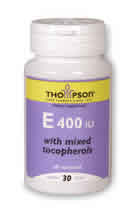 E 400 with mixed Tocopherols 30ct 400IU from Thompson Nutritional