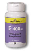 E 400 with mixed Tocopherols 60ct 400IU from Thompson Nutritional