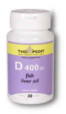 D from Fish Liver Oil 30ct 400IU from Thompson Nutritional