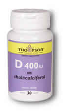 D 400 Cholecalciferol 30ct 400IU from Thompson Nutritional