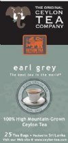 TEA,EARL GREY Case of 6 / 25 BAG from Original Ceylon Tea Co