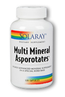 Solaray: Multi Mineral Asporotates 120ct