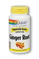 Organic ginger root, 100ct 540mg