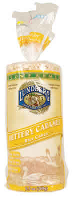 Rice cakes,buttery caraml Case of 12 / 9.5 OZ from Lundberg Farms