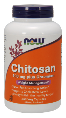 NOW: CHITOSAN 500 MG PLUS 240 CAPS