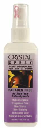 CRYSTL BODY SPRAY DEOD Case of 1 / 4 OZ from Crystal body Deodorant