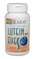 Lutein Eyes Blueberry Chewable 30ct Chewable from Solaray