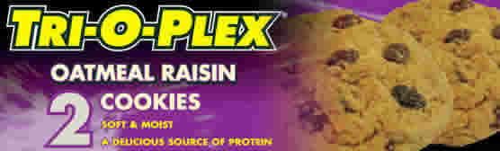 TRI-O-PLEX Cookie Oatmeal Raisen 12/box from CHEF JAY'S FOOD PRODUCTS