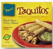 Taquito,blk bn&soy ch,veg Case of 12 / 12.7 OZ from Nate's