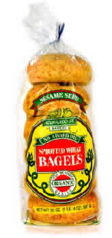 BAGEL ORGANIC SPROUTED SESAME Case of 6 / 20 OZ from Alvarado Street Bakery