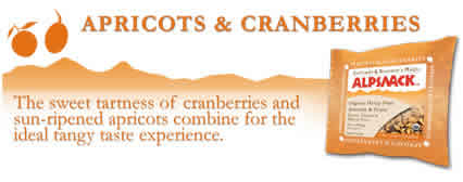 ALPSNACK ORGANIC APRICOT CRANBERRY Case of 12 / 1.5 OZ from Alp Snack