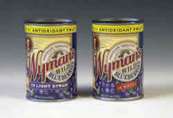Canned wild blueberries Case of 12 / 14 OZ from Wyman's Juice