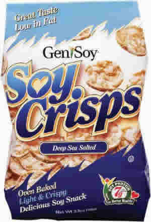SOY CRISPS SALTED 3.5OZ 12/CS 1 from GENISOY PRODUCTS CO.