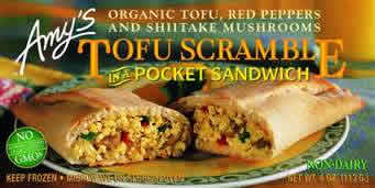 Pocket sandwhich organic tofu scramble Case of 12 / 4 OZ from AMY'S