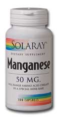 Manganese, 100ct 50mg