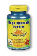 Iron-free mega minerals, 100ct