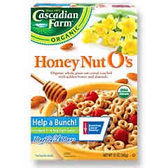 CEREAL,OG,HONEY NUT O'S Case of 16 / 12 OZ from Cascadian Farm