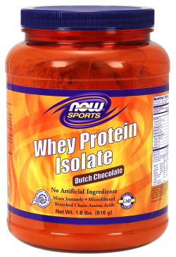 NOW: WHEY PROTEIN ISOLATE CHOCOLATE  2 LB 1