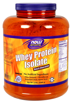 NOW: WHEY PROTEIN ISOLATE CHOCOLATE  5 LB 1