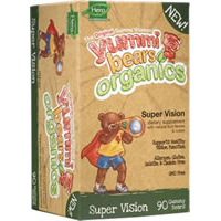 Organic yummi bears super vision, 90 ct