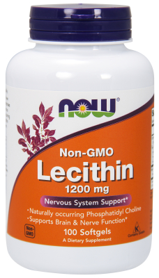 NOW: LECITHIN 1200mg  100 SGELS 1