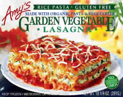 AMY'S: Lasagna garden veg organic gluten free 10.25 OZ