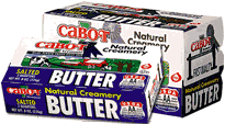BUTTER,SALTED,QUARTERS Case of 36 / 16 OZ from Cabot