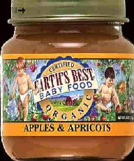 APPLE APRICOT,OG Case of 24 / 4 OZ from Earths Best (Hain)
