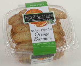 S/F BISCOTTINI,SPLT,ORANG Case of 12 / 6 OZ from Aunt Gussies