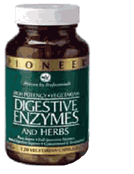Digestive Enzymes & Herbs 120 caps Vegetarian from PIONEER