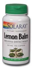 Lemon balm herb, 100ct 395mg