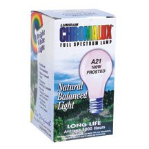 LIGHT BULB,FRSTD,FULL SPC - 1 / 100W BLB from Chromalux
