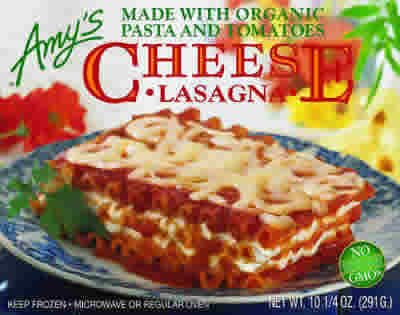 LASAGNA ORGANIC CHEESE Case of 12 / 10.3 OZ from AMY'S