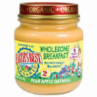 2 BRKFST Organic PEAR/APL/OATL Case of 24 / 4.5 OZ from Earths Best (Hain)