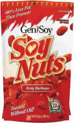 SOY NUTS BBQ 3.5OZ 12/CS 1 from GENISOY PRODUCTS CO.