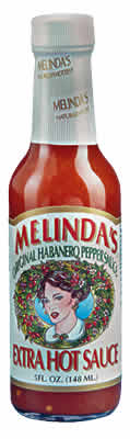 Hab pepper sauce,xtra hot Case of 12 / 5 OZ from Melinda's Hot sauces