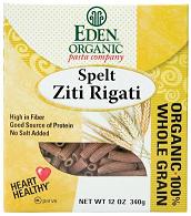 SPELT ZITI RIGATI,OG,WG Case of 6 / 12 OZ from Eden Foods