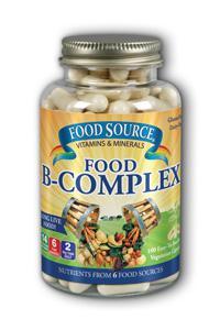 Solaray: Food Source Food B-Complex 100ct