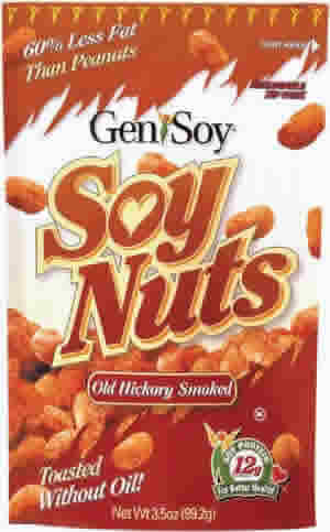 SOY NUTS HICKORY 3.5OZ 12/CS 1 from GENISOY PRODUCTS CO.