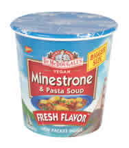 BIG SOUP CUP,MINESTRONE Case of 6 / 2.3 OZ from Doctor McDougalls Right Foods