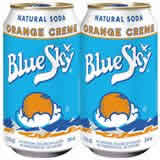 SODA,ORANGE CREME Case of 4 / 6 PACK from Blue Sky Natural Beverage Company
